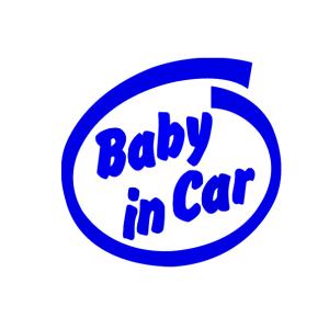 Baby in CAR ベビーインカー 抜き文字ステッカー Sサイズ｜star5