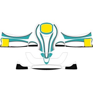 カウルステッカー KOSMIC コスミック ブルー M4カウル用 レーシング
