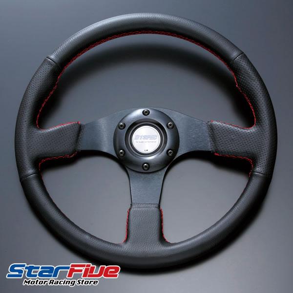 D1SPEC ステアリング FLAT-R レザー フラットタイプ ハンドル