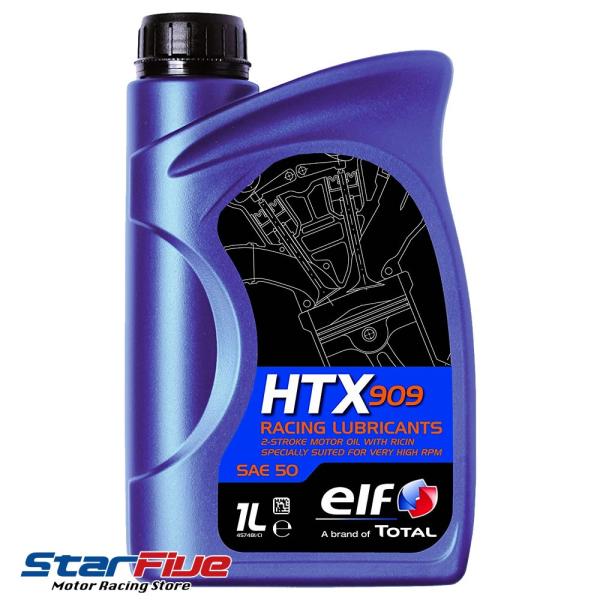 エルフ HTX909 2サイクル エンジンオイル 混合用 半植物油 1000ml elf