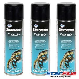 フックス チェーンオイル チェーンルブ 単化学合成 FUCHS Silkolene Chain Lube 500ml ブルー缶 3本セット｜star5