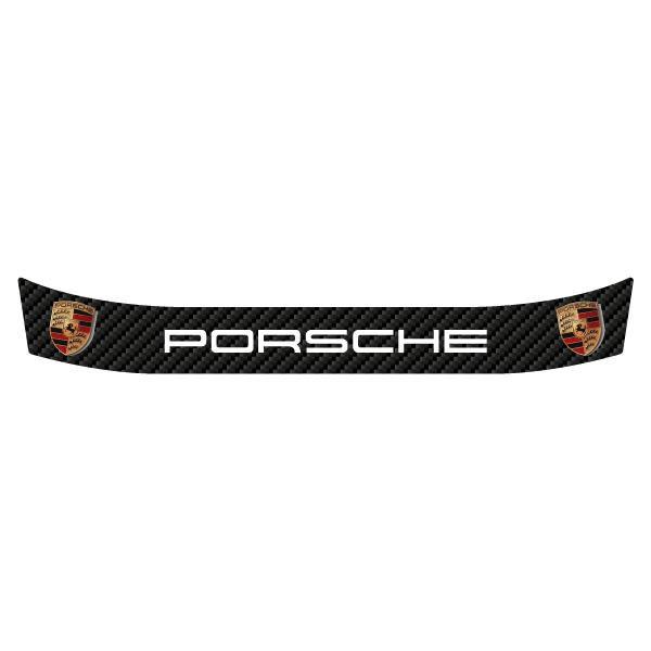 ヘルメットバイザーステッカー PORSCHE ポルシェ カーボン bs-0018