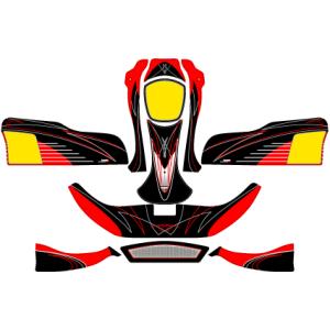 カウルステッカー KOSMIC コスミック M4カウル用 レーシングカート