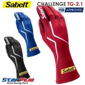 サベルト レーシンググローブ 4輪用 内縫い CHALLENGE TG-2.1 FIA8856-2018公認 Sabelt｜star5