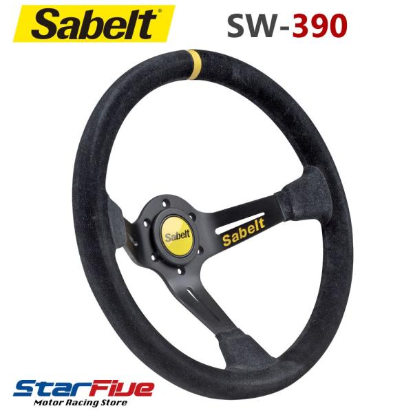 サベルト ステアリング SW-390 スウェード 350mm ディープ90mm RFVO2005X ...