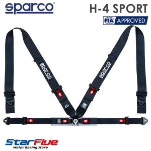 スパルコ 4点式シートベルト H-4 SPORT 04716M ツーリングカー用 3インチ+2インチ...