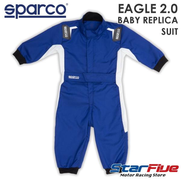 スパルコ  ベビー服 レーシングスーツ風つなぎ カバーオール  EAGLE 2.0 BABY REP...