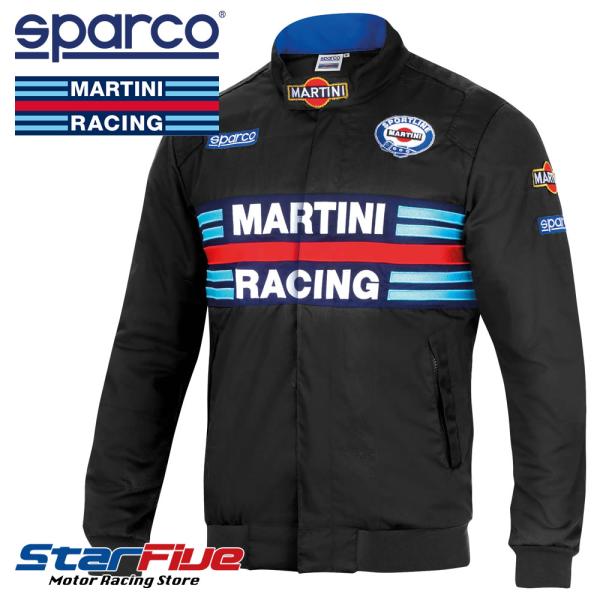 スパルコ×マルティーニレーシング レプリカ ボンバー ジャケット Sparco MARTINI RA...