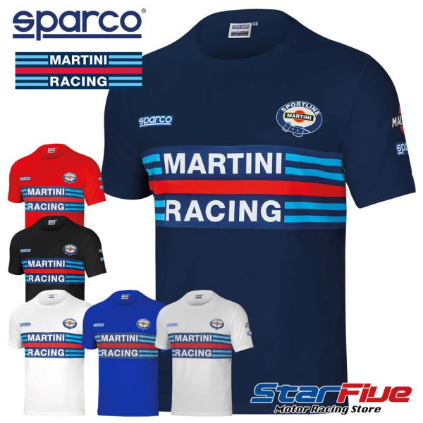 スパルコ×マルティーニレーシング Tシャツ REPLICA Sparco MARTINI RACIN...