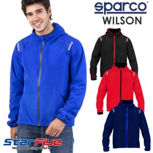 スパルコ ナイロンジャケット ウインドブレーカー WILSON ウイルソン Sparco 2024年継続モデル｜star5