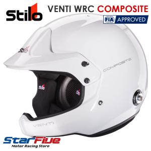 スティーロヘルメット オープンジェット VENTI WRC COMPOSITE ホワイト 4輪用 FIA8859-2015 SNELL SA2020公認 STILO HELMET｜star5