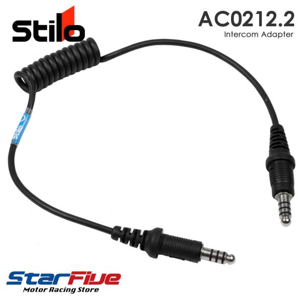 スティーロヘルメット AC0212.2 ラジオ接続ケーブル USA IMSA NEXUS オス-オス...
