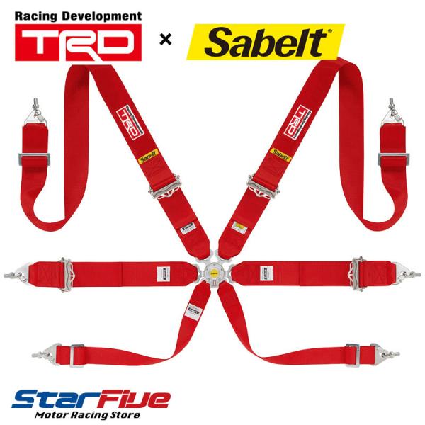 TRD × サベルト 6点式シートベルト 73180-CSP10 CCA633UN ツーリングカー用...