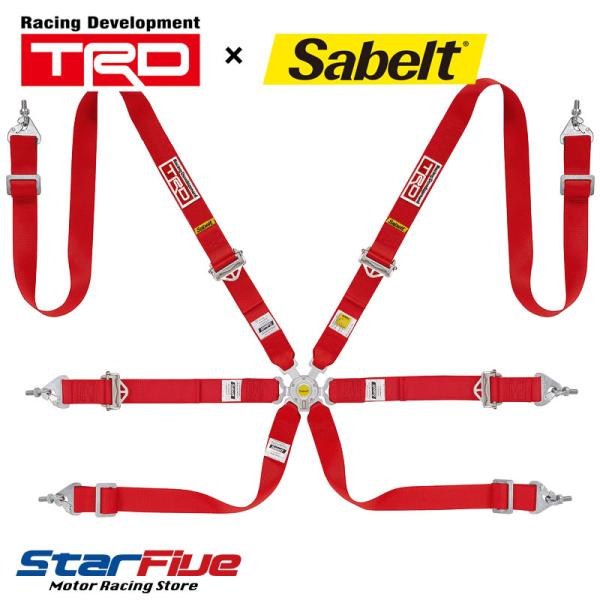 TRD × サベルト 6点式シートベルト 73180-CSP20 CCA622UN1 ツーリングカー...
