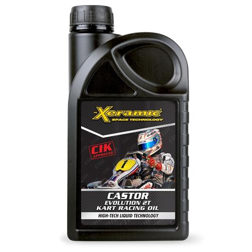 Xeramic CASTOR EVO2T 2サイクル用エンジンオイル 1000ml CIK-FIA公...