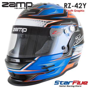 Zamp Helmet RZ-42Y Youth Snell CMR2016規格 Orange/Blue オレンジ