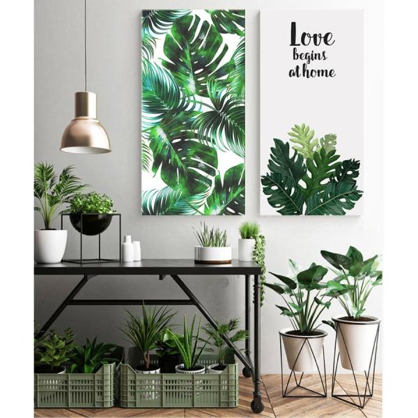 絵画 インテリア ファブリック 絵 植物 人気 30×60cm  壁掛け アートパネル リビング プ...
