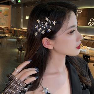 アクセサリー 星 スター ヘアアクセサリー 髪飾り おしゃれ モチーフ レディース  結婚式 ブライダル フォーマル 撮影 メール便 送料無料｜staraba