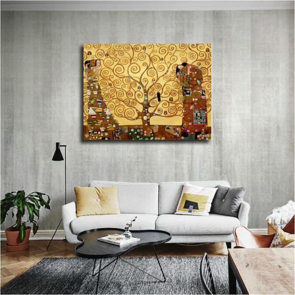 グスタフ クリムト 生命の樹 パネル 名画 絵画 インテリア 装飾 ホテル カフェ リビング ファブ...