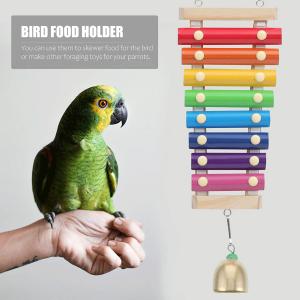 オウム インコ 鳥用 おもちゃ 楽器 バードト...の詳細画像2