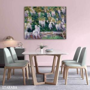 クロード モネ ジヴェルニーのウィスタリア パネル