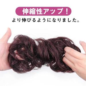 お団子ウィッグ シュシュ ガール ふんわり か...の詳細画像3