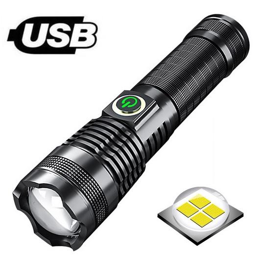懐中電灯 LED 強力 最強 充電式 防災 USB充電式 XHP70 アウトドア 釣り 軍用 266...