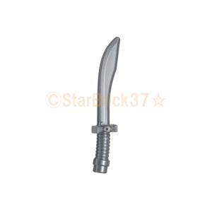 LEGO レゴ 武器パーツ ばら売り #25111 サーベル剣：フラットシルバー 