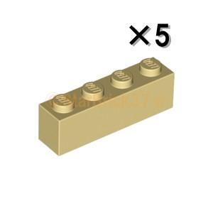 レゴ LEGO パーツ ばら売り #3010 ブロック1×4：タン(5個セット)｜starbrick37-lego