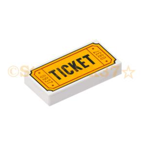 レゴ LEGO パーツ ばら売り #3069bpb0584 タイル1×2(TICKETと0937)：...
