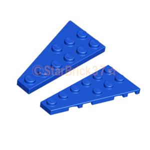 レゴ LEGO パーツ ばら売り  #54383 #54384 ウェッジプレート6×3：ブルー(左右セット)｜starbrick37-lego