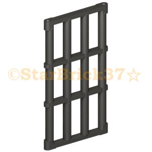 レゴ LEGO パーツ ばら売り #92589 鉄格子1×4×6：パールダークグレイ