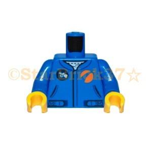 レゴ LEGO パーツ ばら売り #973pb3558c01 ミニフィグトルソー：青のジャンプスーツ...