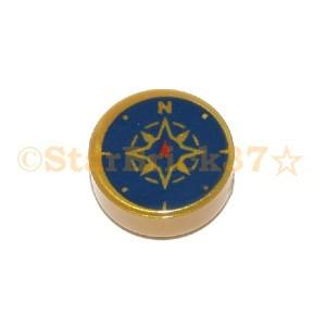 レゴ LEGO パーツ ばら売り #98138pb045 タイル1×1丸(コンパス)：パールゴールド