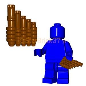 レゴ LEGO カスタム楽器パーツ ばら売り リード・パイプ(互換品)：ブラウン｜starbrick37-lego