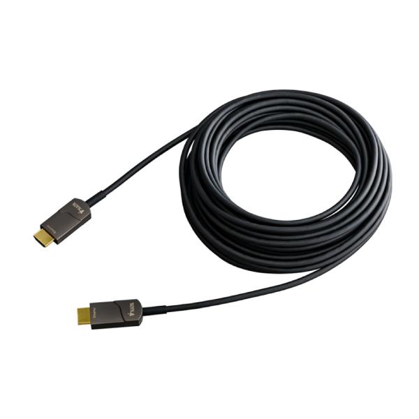 HDMI 15m 4K@60対応 HDMI アクティブオプティカルケーブル コネクタ固定モデル アル...