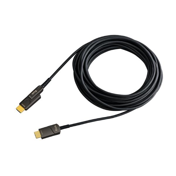 HDMI 15m 4K@60対応 HDMI アクティブオプティカルケーブル コネクター片側着脱モデル...