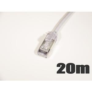 可動用極細径(軽い) スリムLANケーブル 20m cat5e 対応 撚り線 ストレート結線 568...