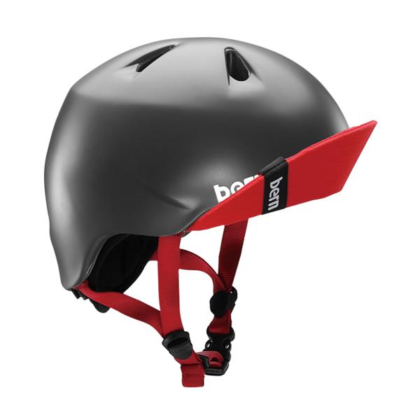 bern(バーン) NINO Matte Black/Red Visor S/M