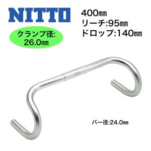 NITTO NITTO(日東) NEAT-M106 NAS ハンドルバー (26.0) ブラック 400mm