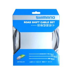 SHIMANO シフトケーブルセット オプティスリック ROAD ハイテックグレー Y60198020｜starcycletokyo-pro