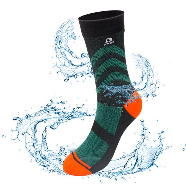 LEAKDRY（リークドライ）LD-301 防水靴下 クルー丈 クルーソックス 保温靴下 防水 防臭...