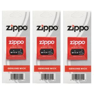ジッポー 純正 替え芯（ウィック） 【3個セット】　ZIPPO Genuine Wick (Pack of 3)　　消耗品