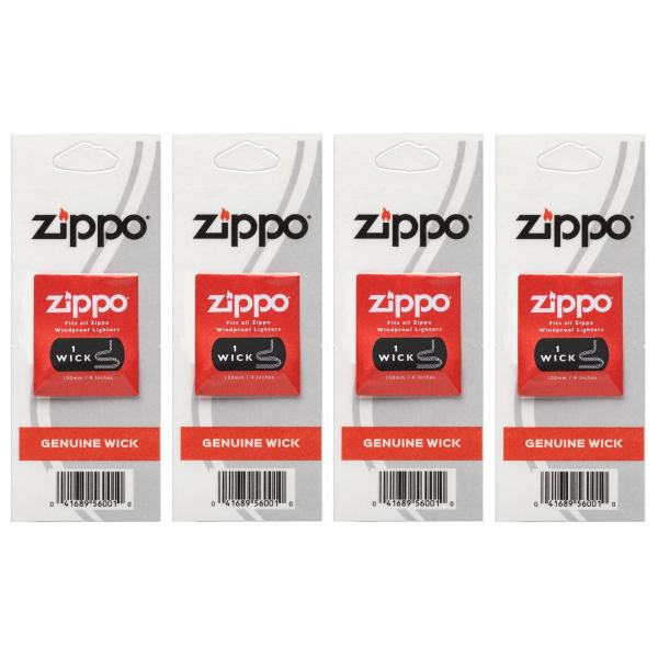 ジッポー 純正 替え芯（ウィック） 【4個セット】　ZIPPO Genuine Wick (Pack...