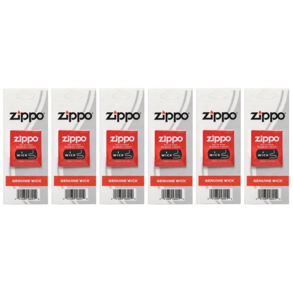 ジッポー 純正 替え芯（ウィック） 【6個セット】　ZIPPO Genuine Wick (Pack...