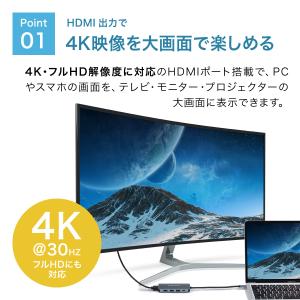 USBハブ USB Type-C ハブ 変換ア...の詳細画像5