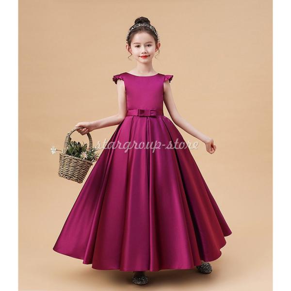 ピアノ発表会 ロングドレス 160 150 140 130 120 110 ジュニア 演奏会 フォー...