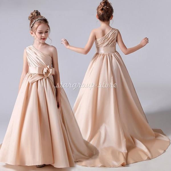 発表会 ロングドレス ピアノ ジュニア 演奏会 フォーマル 結婚式 フィッシュテールドレス キッズド...