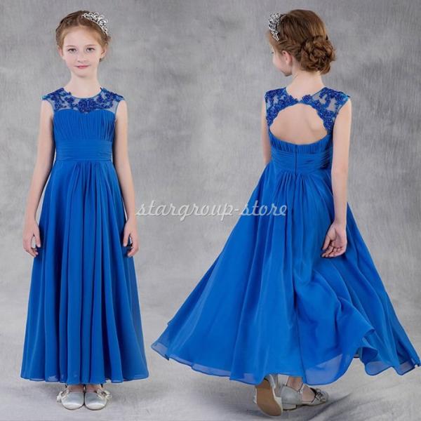 ピアノ ドレス ジュニア 演奏会 発表会 フォーマル 結婚式 フィッシュテールドレス キッズドレス ...