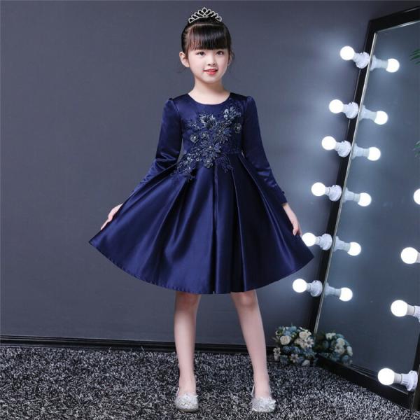 女の子ドレス ピアノ発表会 子供 ドレス 110 1 130 140 150 160 コンクール パ...